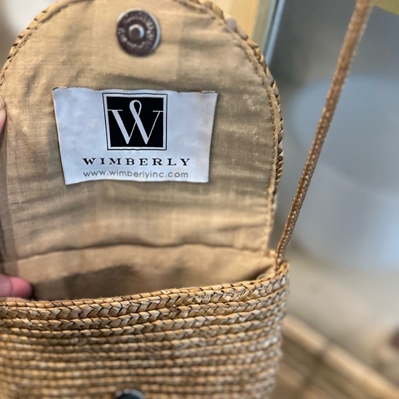 Woven Tan Crossbody Bag with Starfish Accent - Picture 4 of 5